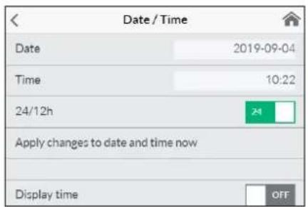 Clage DSX Touch - Статистика „Statistics“ - 1