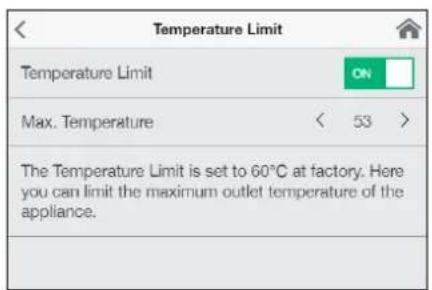 Clage DSX Touch - Ustawienia „Settings” - 1