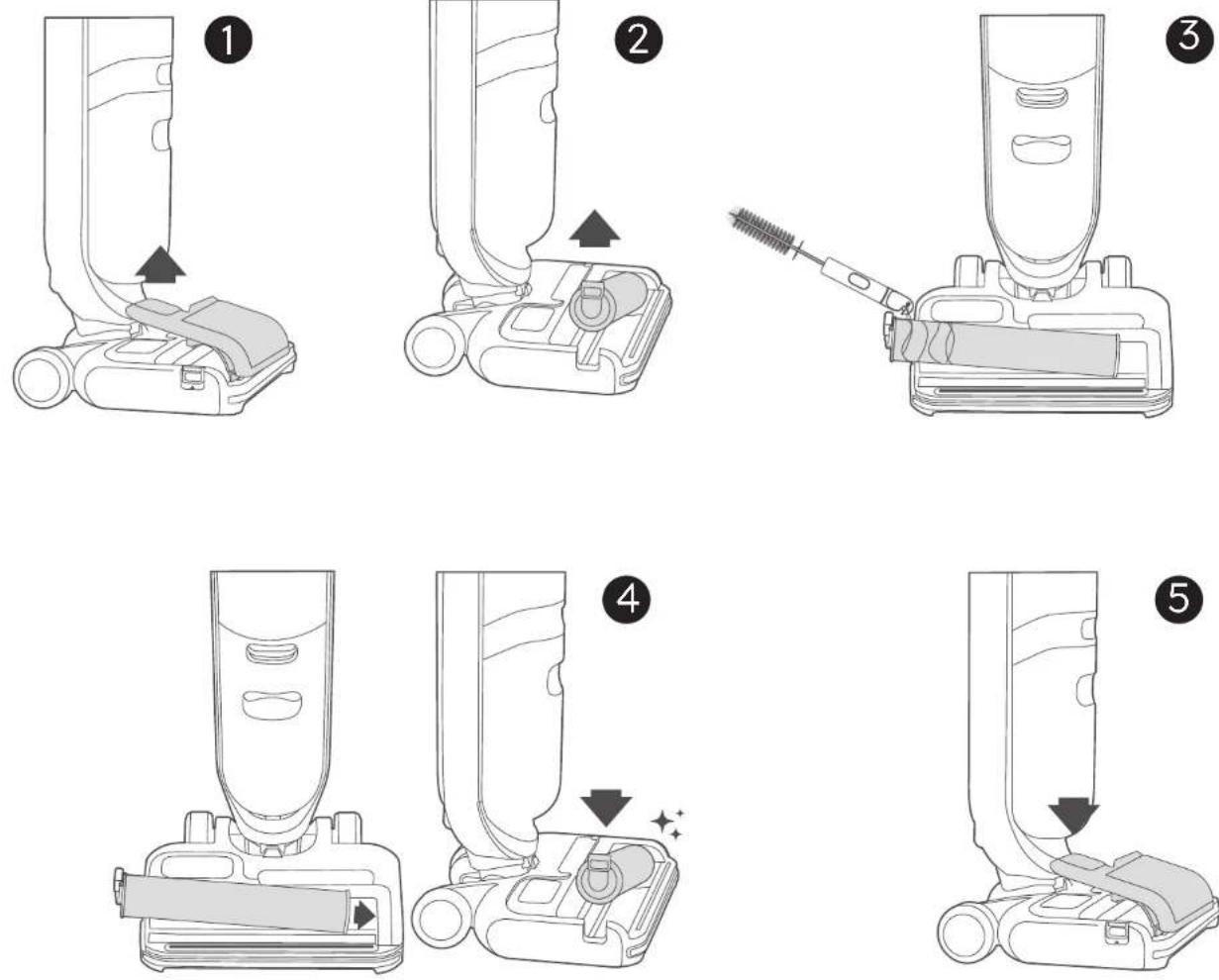 eufy Mach V1 Ultra - Nettoyage manuel de la brosse roulante - 2
