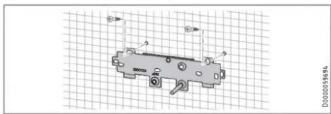 STIEBEL ELTRON DEL 27 Plus - Fitting the wall mounting bracket - 1