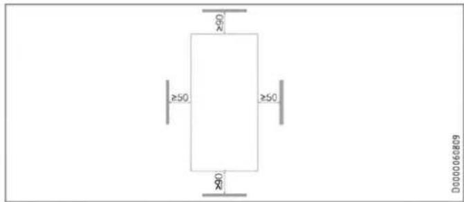 STIEBEL ELTRON DEL 27 Plus - Minimumafstanden - 1