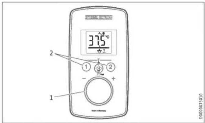 STIEBEL ELTRON DEL 27 Plus - Selecting the set temperature - 1