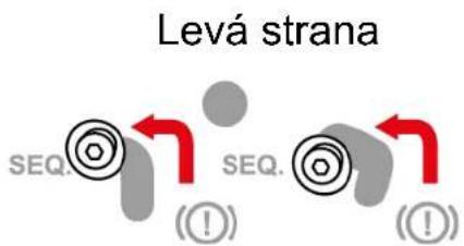 Levá strana SEQ. (☐) SEQ. (☐)
