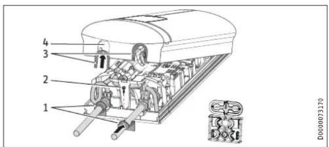 STIEBEL ELTRON DHE 18/21/24 - Montáž víka přístroje při vodovodní instalaci na omítku - 1