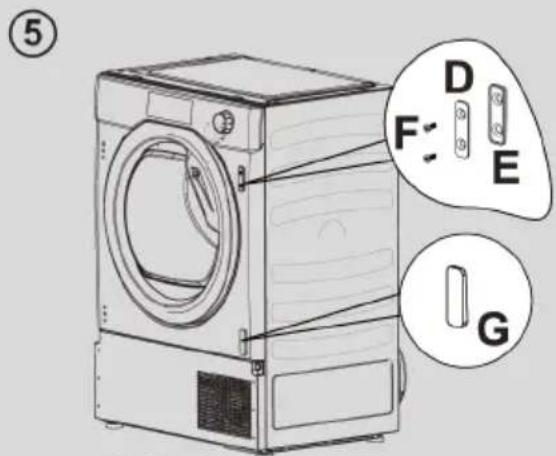HAIER HDBI H7A2TBEX-S - MOUNTING THE FURNITURE DOOR - 6