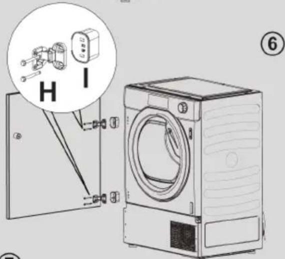 HAIER HDBI H7A2TBEX-S - MOUNTING THE FURNITURE DOOR - 7