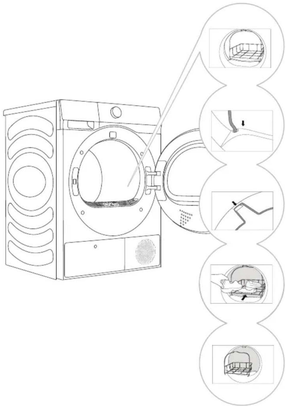 HISENSE DH5S102BW - SUSZENIE W KOSZU (ZALEŻNIE OD MODELU) - 2