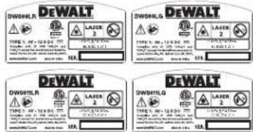 DEWALT DW0811 - Warning Labels - 4