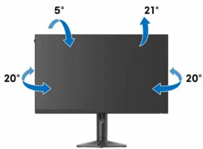 ALIENWARE AW2724HF - Réglage d'inclinaison et de pivotement - 1