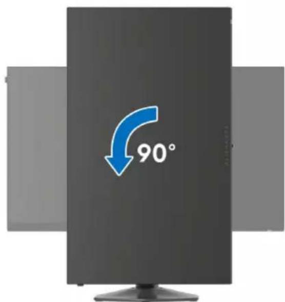 ALIENWARE AW2724HF - Pivoter dans le sens antihoraire - 1