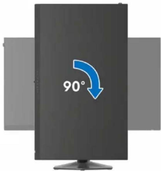 ALIENWARE AW2724HF - Pivoter dans le sens horaire - 1