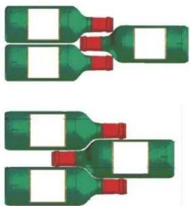 AVINTAGE AVU54TDZX1 - Methodes om flessen kruiselings neer te leggen: - 1