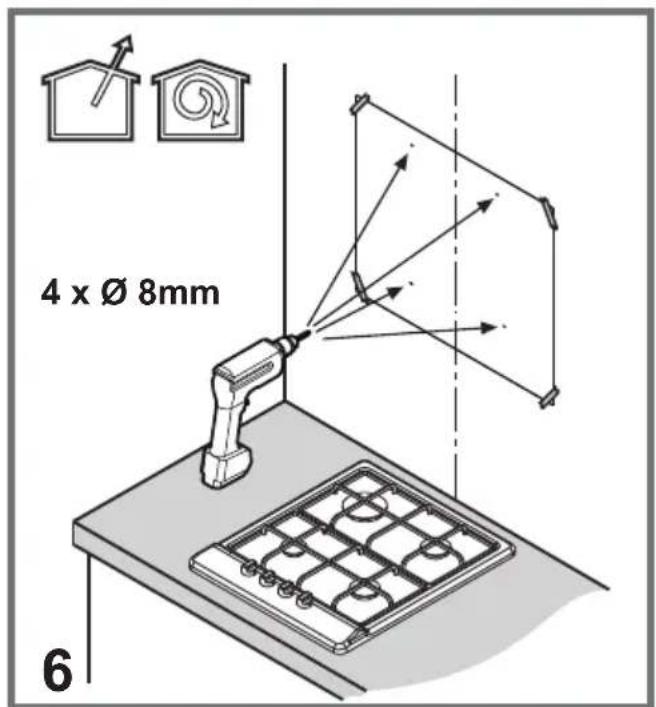 4 x Ø 8mm 6