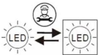 CLIMADIFF CBU40D1B - Sostituzione della lampada di illuminazione - 1