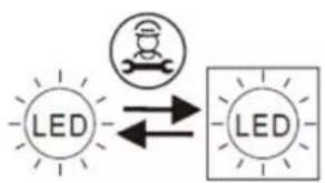 CLIMADIFF CBU40D1B - Vervanging van de verlichtingslamp - 1