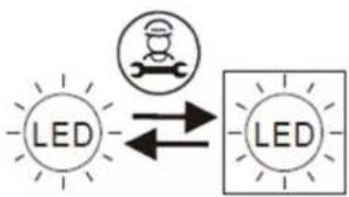 CLIMADIFF CBU40D1B - Replacing light - 1