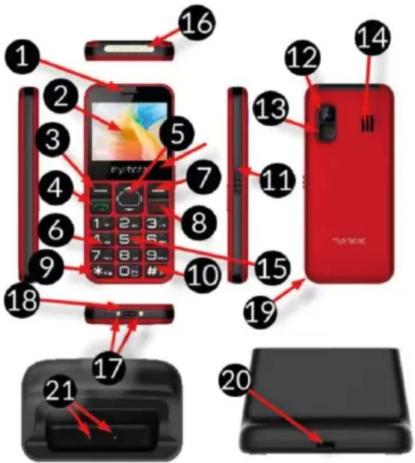myPhone HALO 3 - Aspectul telefonului, funcțiile și butoanele acestuia - 1