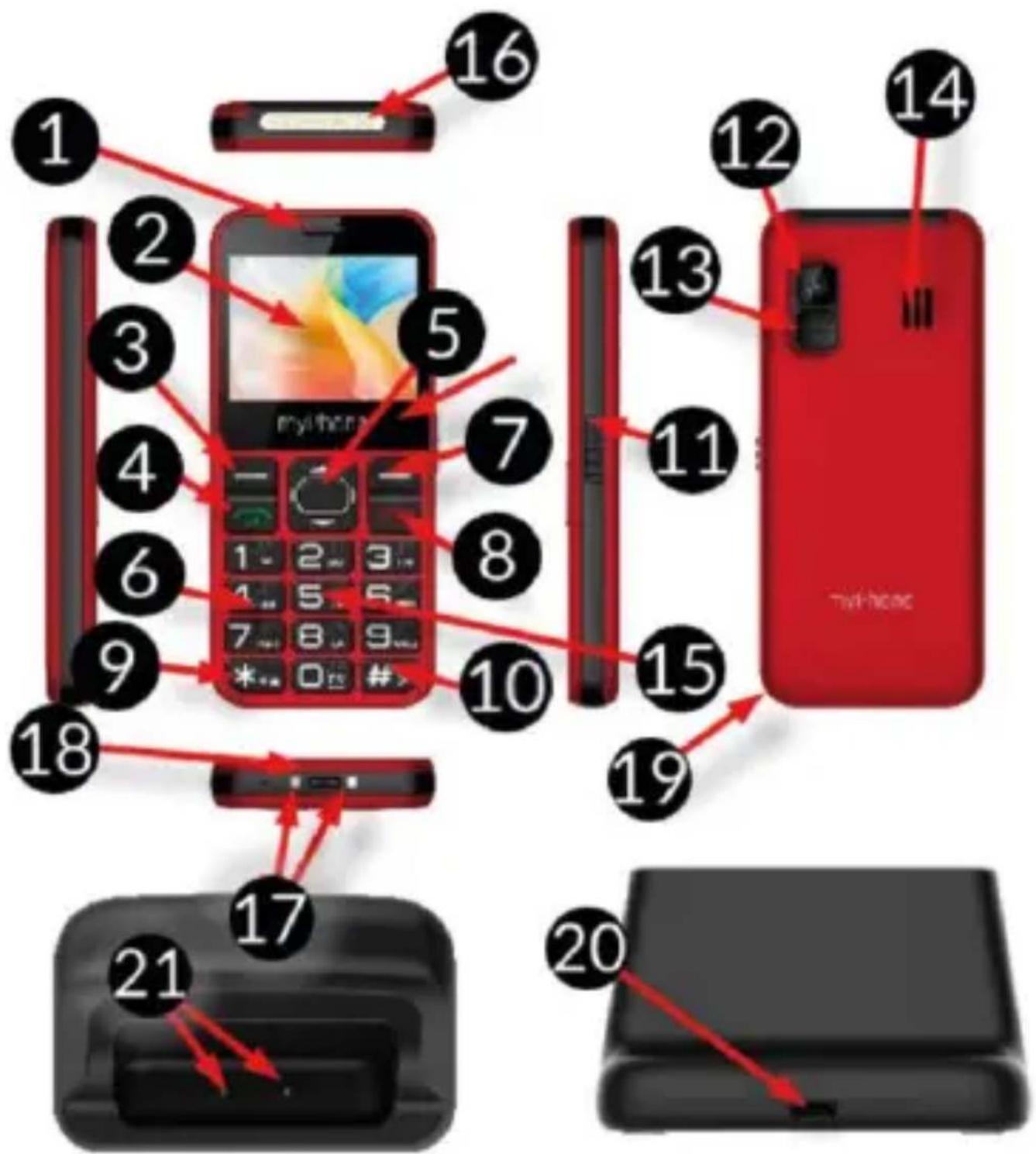 myPhone HALO 3 - Specifiche tecniche dell'alimentatore: - 1