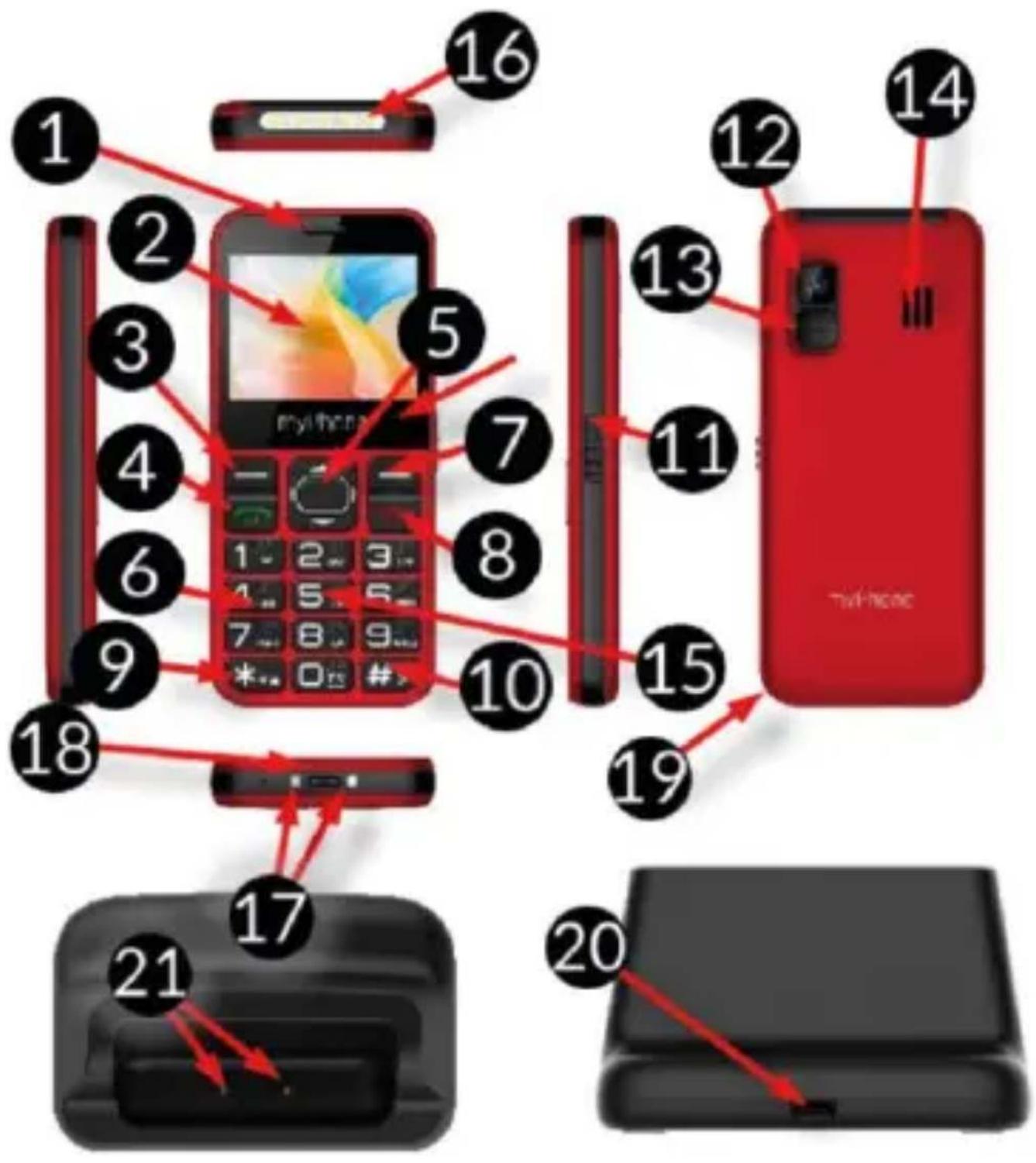 myPhone HALO 3 - Technische Daten des Netzteils: - 1
