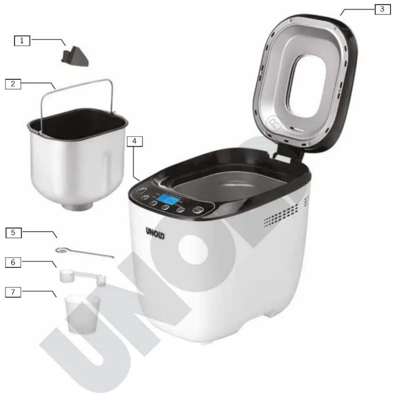 UNOLD Backmeister Design 68011 - EINZELTEILE - 1
