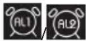 JVC RA-F321B - Alarm 1 en/of Alarm 2 instellen - 1