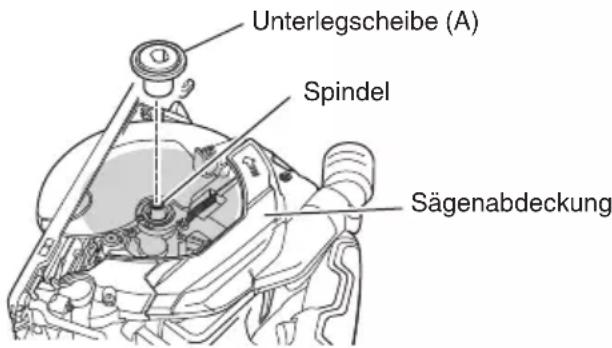 HiKOKI C1806DB - Reinigung der Innenseite der Sägenabdeckung - 1