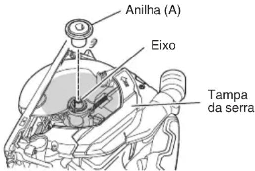 HiKOKI C1806DB - Limpar o interior da tampa da serra - 1