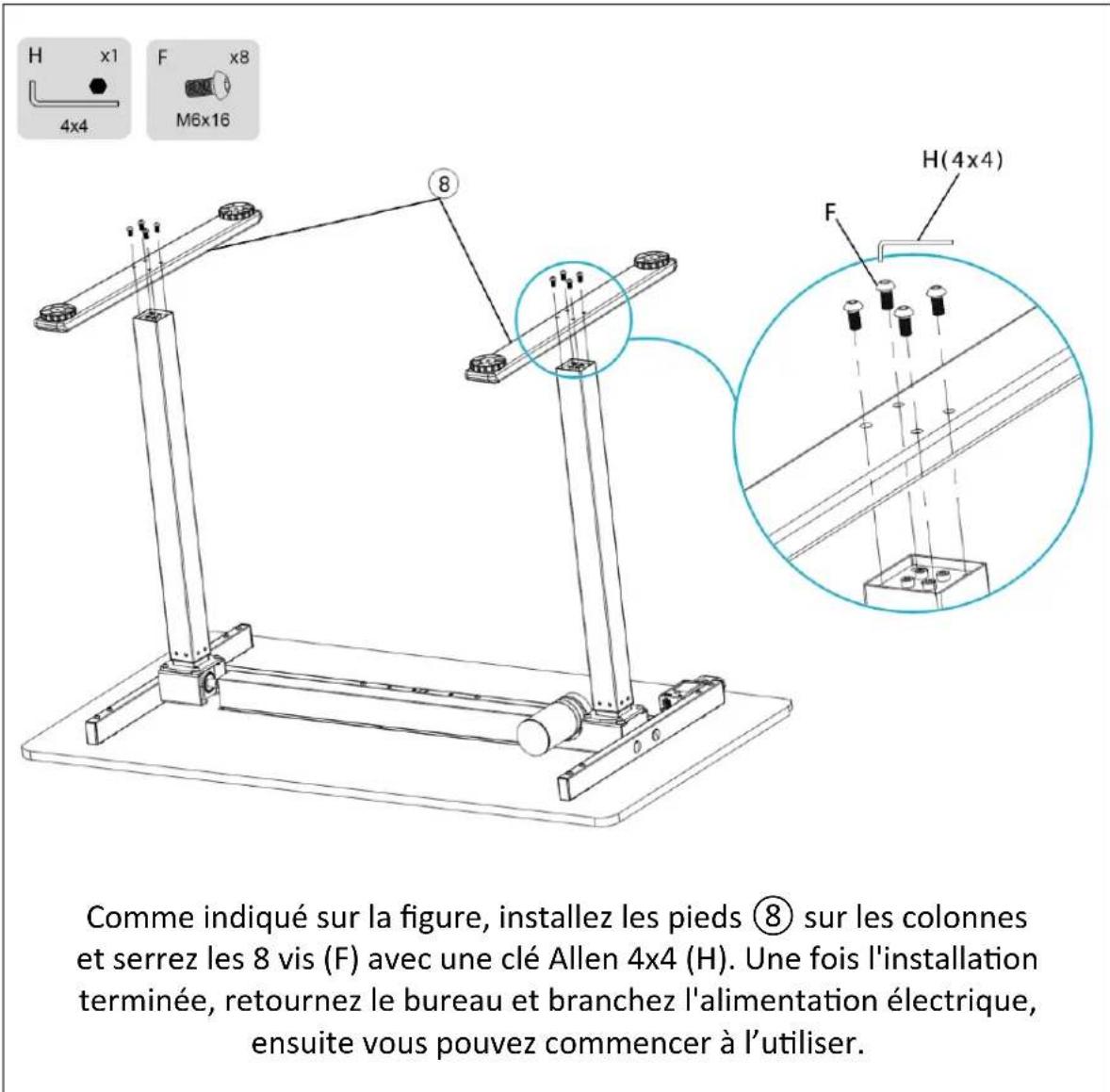 Digitus DA-90432 - Assemblage de la colonne de levage - 2