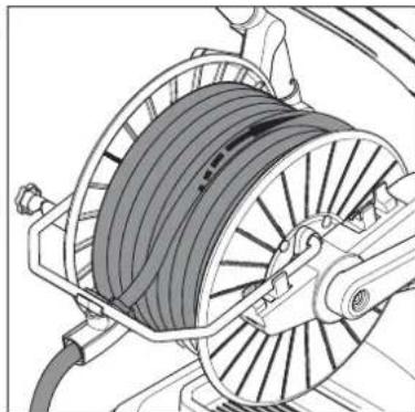 NILFISK MC 7 - Enroulement du flexible et rangement de la lance - 1