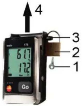 Testo 176H2 - Unlock the data logger - 1