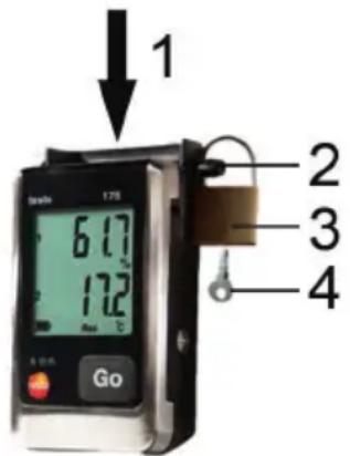 Testo 176 T4 - Sécuriser l'enregistreur de données - 1