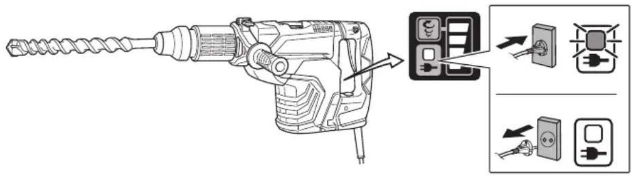 HiKOKI DH45MEY - Inspisere boringsbitene - 5