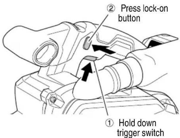HiKOKI SB 3608DA - Switching the sander ON and OFF (Fig. 15) - 1