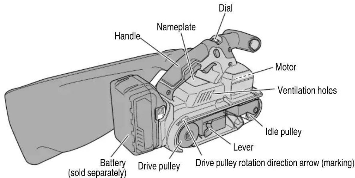 HiKOKI SB 3608DA - Cordless Belt Sander - 3