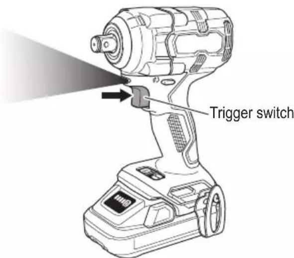 HiKOKI WR18DH - How to use the LED light - 1
