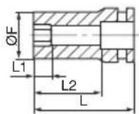 HiKOKI WR18DH - Douille longue - 2