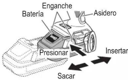 HiKOKI WR18DH - MÉTODO DE EXTRACCIÓN E INSTALACIÓN DE LA BATERÍA - 1