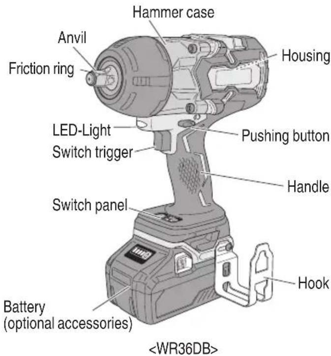 HiKOKI WR36DA - Cordless Impact Wrench - 2