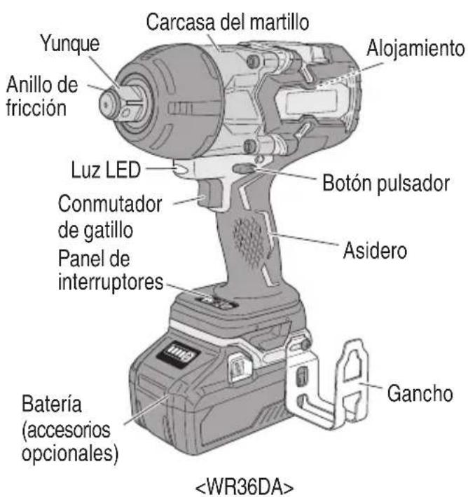 HiKOKI WR36DA - Llave de impacto a batería - 1