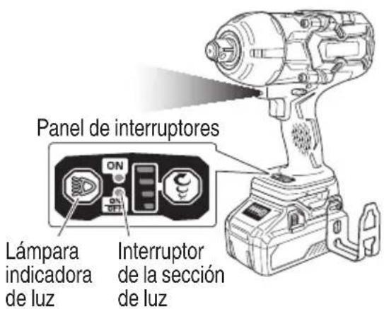 HiKOKI WR36DA - Cómo utilizar la luz LED - 1