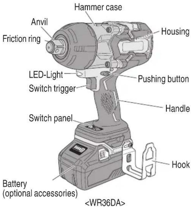 HiKOKI WR36DA - Cordless Impact Wrench - 1