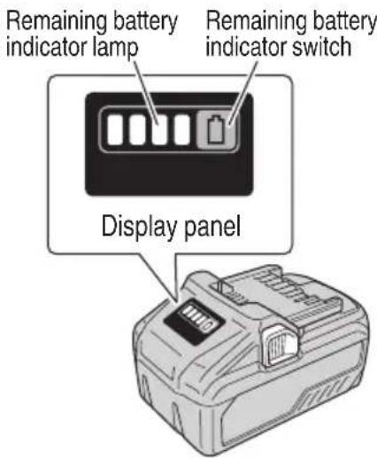 HiKOKI WR36DA - Remaining battery indicator - 1