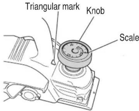 HiKOKI P 20ST - Adjusting the cutter depth - 1