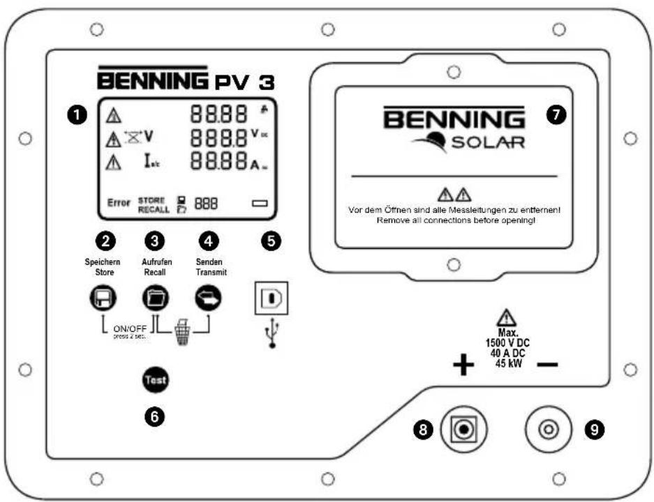 BENNING PV 3 - Description de l'appareil - 1