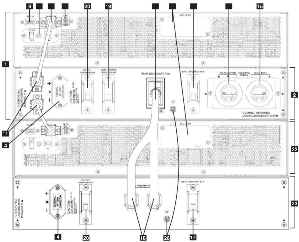 Tripp Lite SU6000RT4UHVPM - SU12KRT4UHW—Système d'ASC de 12 kVA et modules PDU parallèles - 1