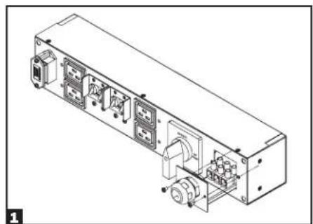 Tripp Lite SU6000RT4UHVPM - Conexión de la banda de terminales-Módulo de PDU IEC (SU6000RT4UHVG) - 2