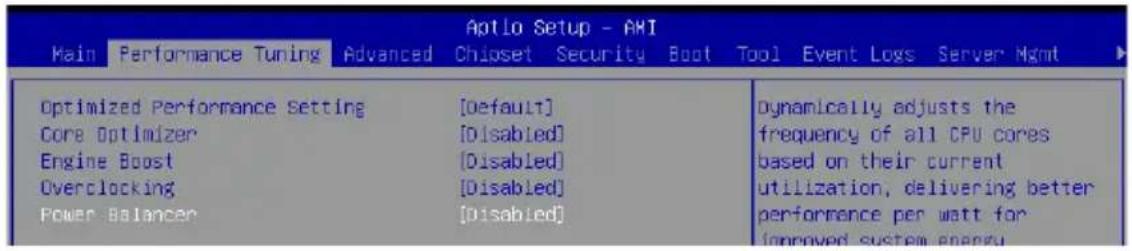 ASUS ESC4000A-E11 - 性能调整菜单（Performance Tuning menu） - 1