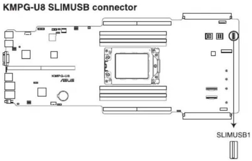 KMPG-U8 SLIMUSB connector KMPG-U8 /ASUS SLIMUSB1