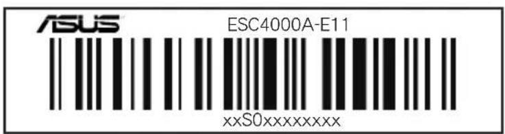 ASUS ESC4000A-E11 xxS0xxxxxxxxx
