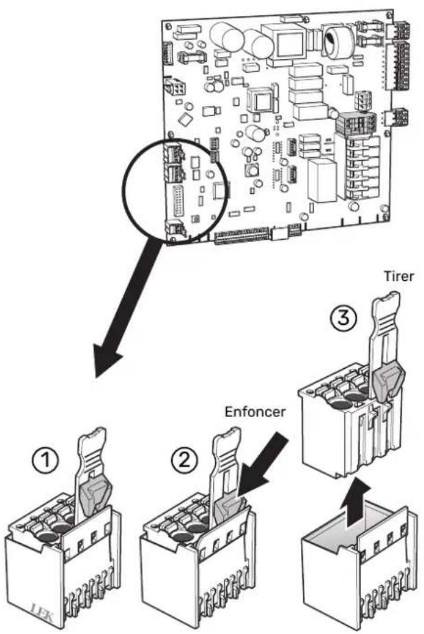 Nibe F2120-16 - Déconnexion des raccordements de la pompe F2120 - 1